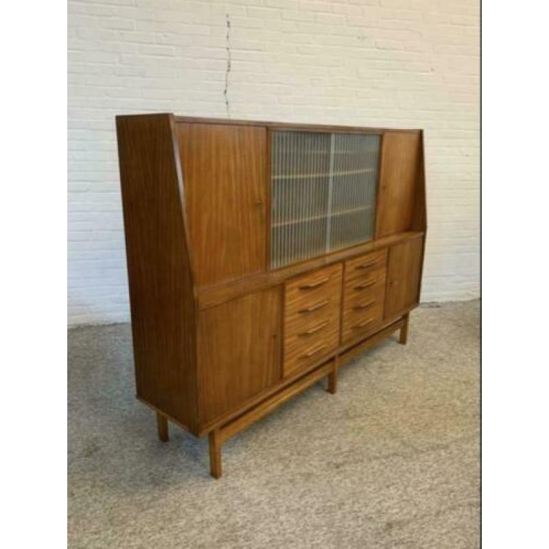 Kast Pastoe Scandinavisch warm teakhouten highboard jaren 60