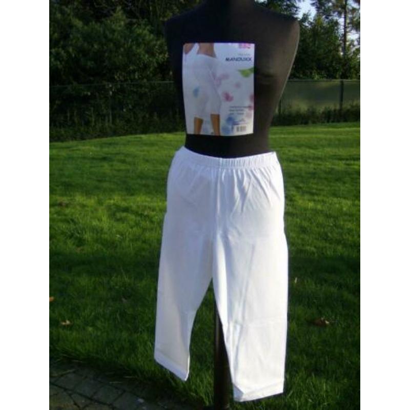 Nieuw maat S/M. capri katoenen Witte Legging 1 stuk. Ladies