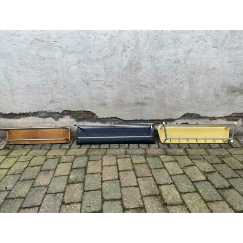 Vintage wandkapstokken, brocante hoedenrek, kapstok
