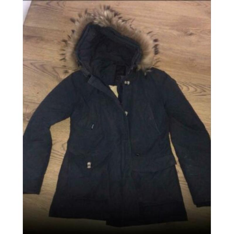 Donker blauwe airforce jas