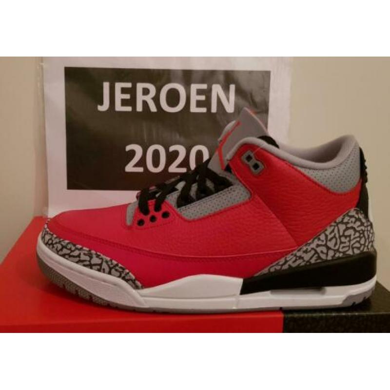 NIKE AIR JORDAN 3 CHICAGO ALL-STAR "RED CEMENT" - maat 42