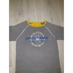 Mortenz shirts 122/128 alleen gewassen