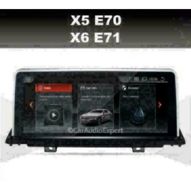 BMW navigatie e70 e71 x5 x6 dab+ wifi idrive android 9.0