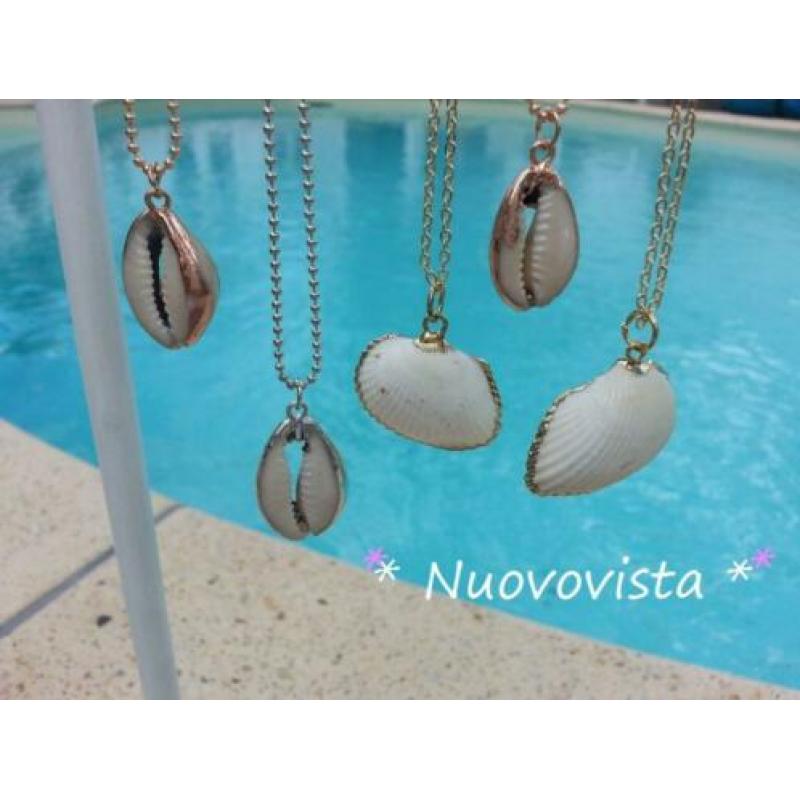 Nieuw **Boho Ibiza Gold Dipped Shell Kettingen. Verguld