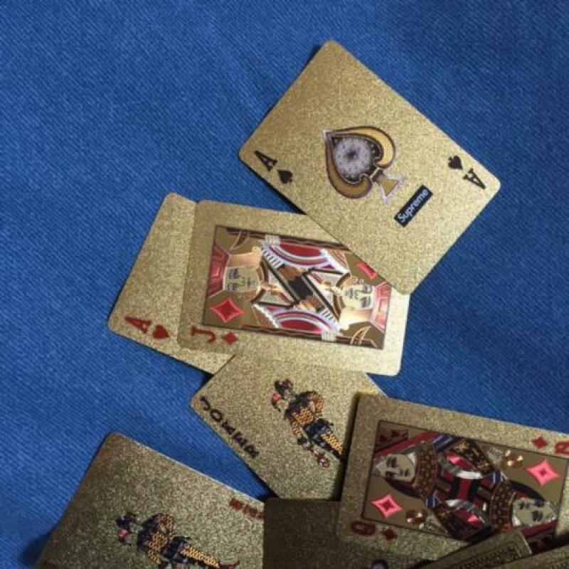Supreme 13FW gold deck playingcards speelkaarten kaartjes