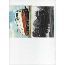 12 kaarten van diverse locomotieven