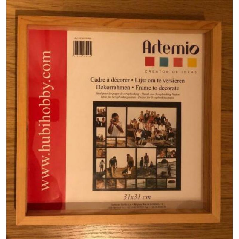 Artemio 3D fotolijst, 30x30 cm, voor bv scrapprojecten