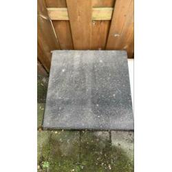 Rubberen tegels 48x48 3CM dikte tuintegel rubber