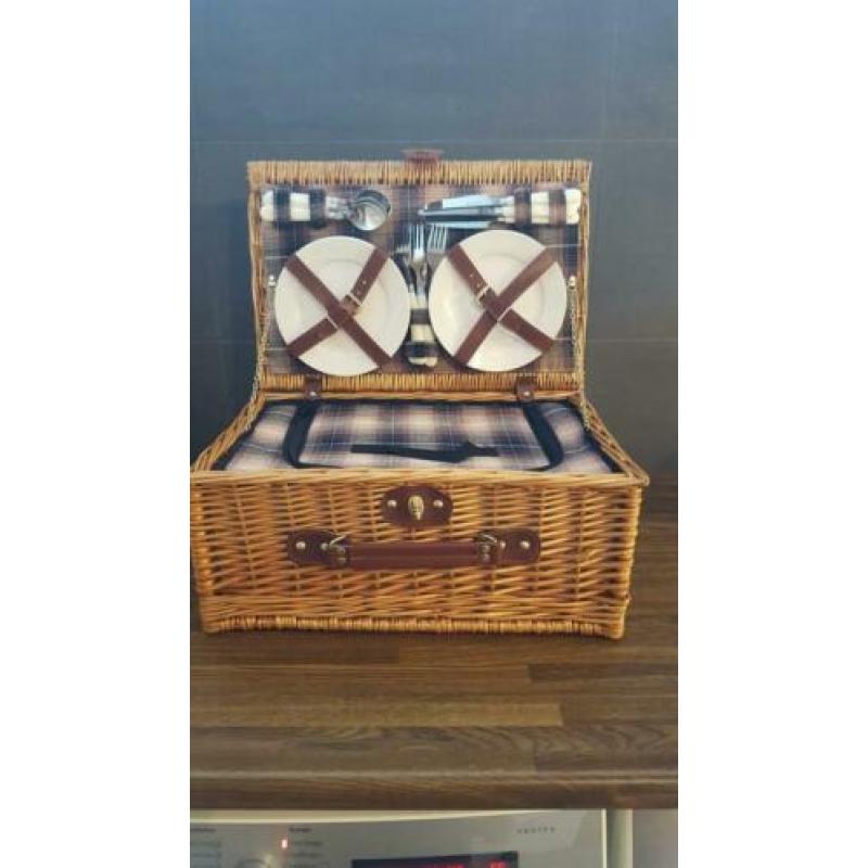 Rieten picknick mand nieuw