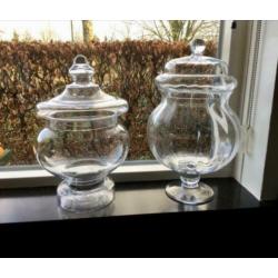 2 RIVIERA MAISON grote glazen potten