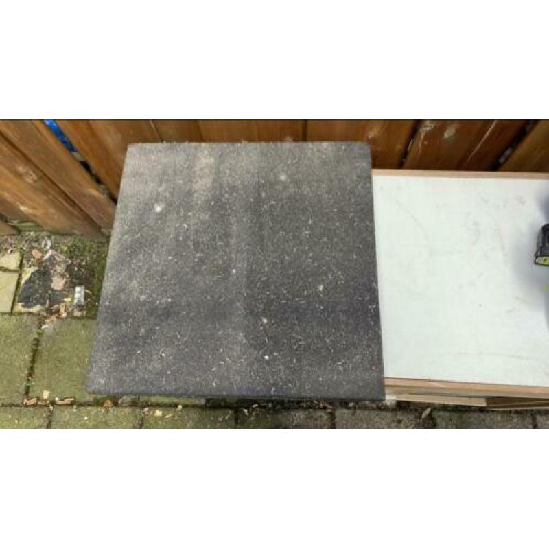 Rubberen tegels 48x48 3CM dikte tuintegel rubber