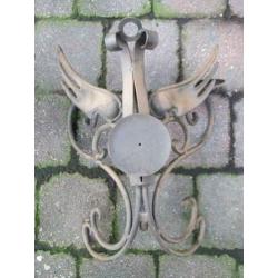 2 decoratieve draken, er kunnen 2 kaarsjes op, fantasy