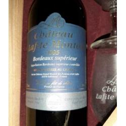 1x Bordeaux voor 25-jarig jubileum of 25 jaar oud in giftbox