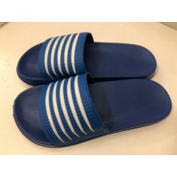 badslippers maat 40 blauw nieuw