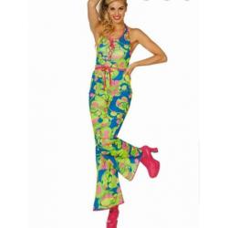 Catsuite. Onesie. Flower power. Neon kleuren.