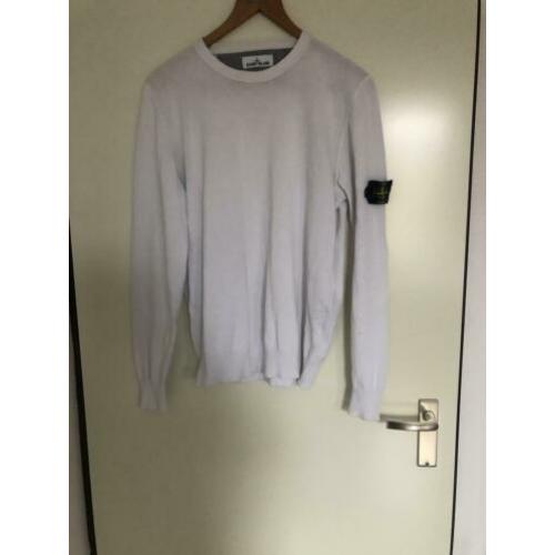 Stone island trui truitje sweater maat xl heren wit