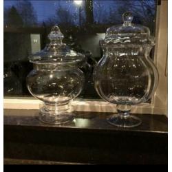 2 RIVIERA MAISON grote glazen potten