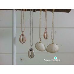 Nieuw **Boho Ibiza Gold Dipped Shell Kettingen. Verguld