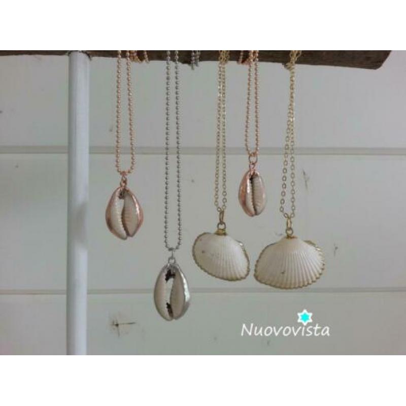 Nieuw **Boho Ibiza Gold Dipped Shell Kettingen. Verguld