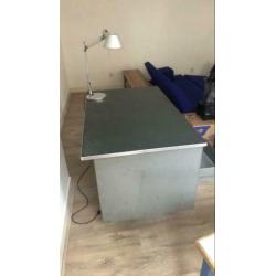 Blerk stalen bureau Gispen stijl