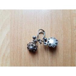 Antieke sieraden set van Zeeuwse knop ring oorbellen broche