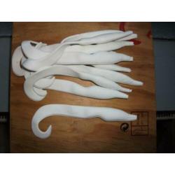 15 stuks Sandeel shads / roofvis shads / kunstaas shads