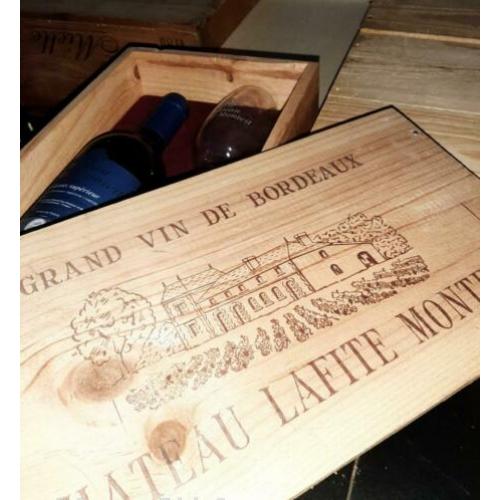 1x Bordeaux voor 25-jarig jubileum of 25 jaar oud in giftbox