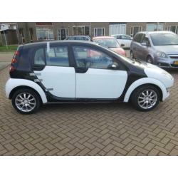 Smart Forfour 1.1 SCHADE Auto 2005 zwart/wit voor ONDERDELEN