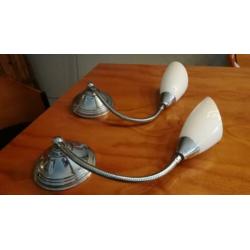 Vintage wandlampenset