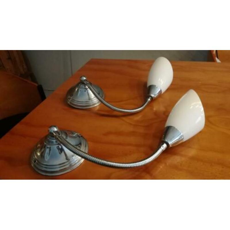 Vintage wandlampenset