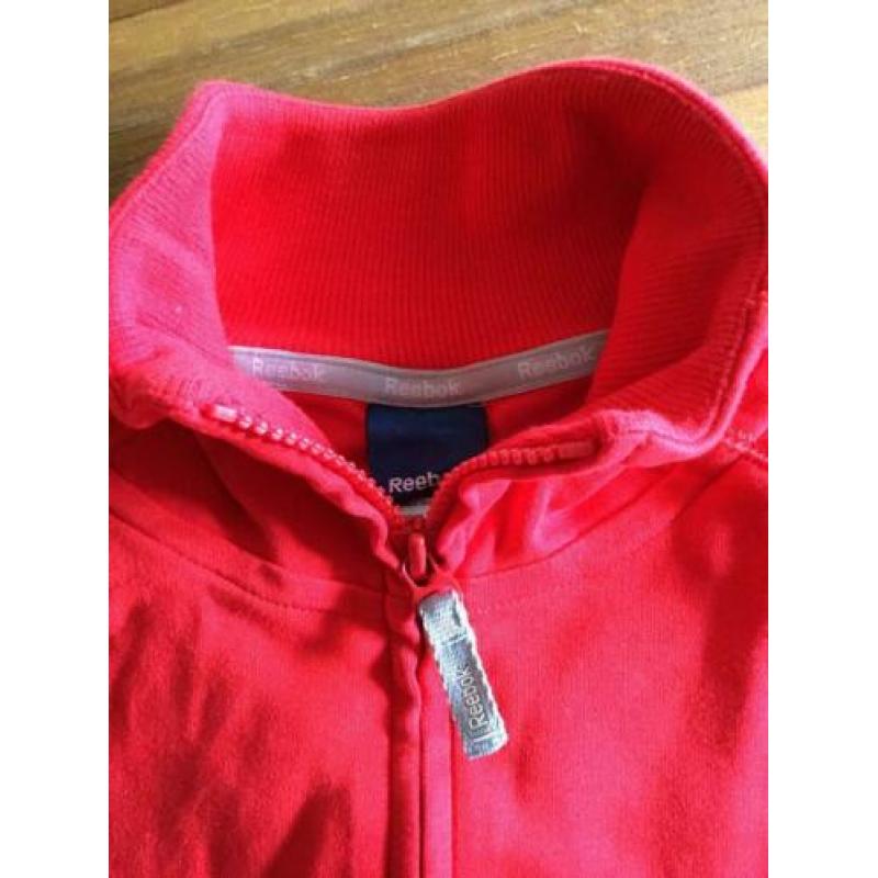 Reebok trainings jack- sport vest ~Dames ~Rood ~mt. L > M