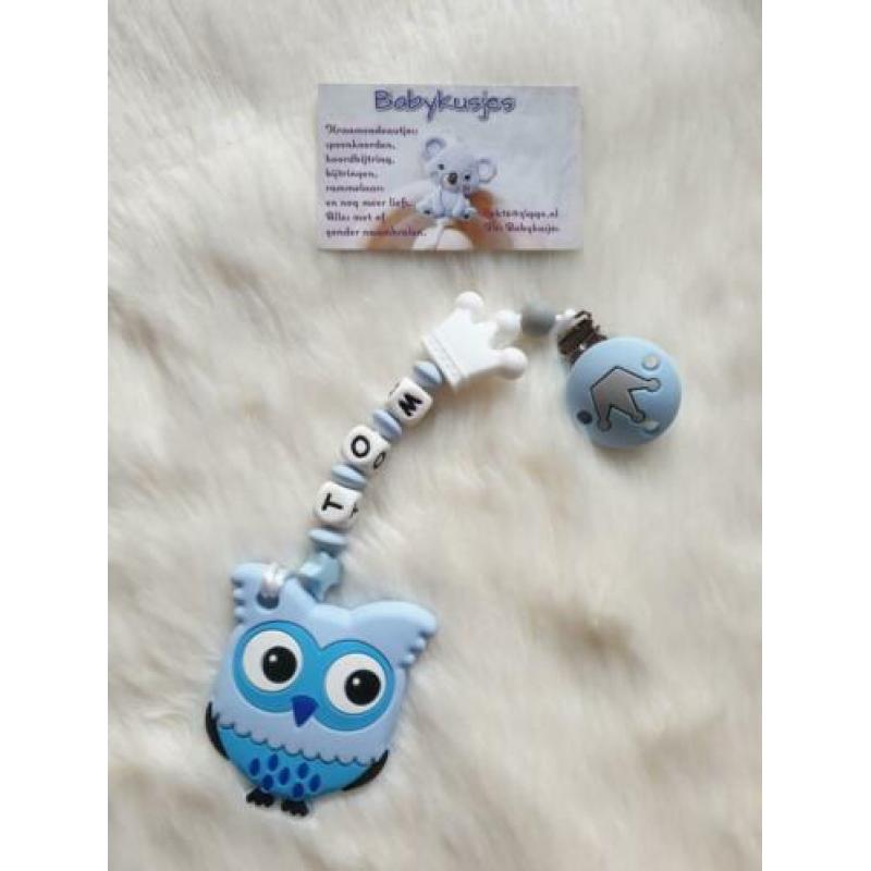 Uniek speenkoord, bijtring, knuffel, buggy hanger