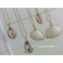 Nieuw **Boho Ibiza Gold Dipped Shell Kettingen. Verguld