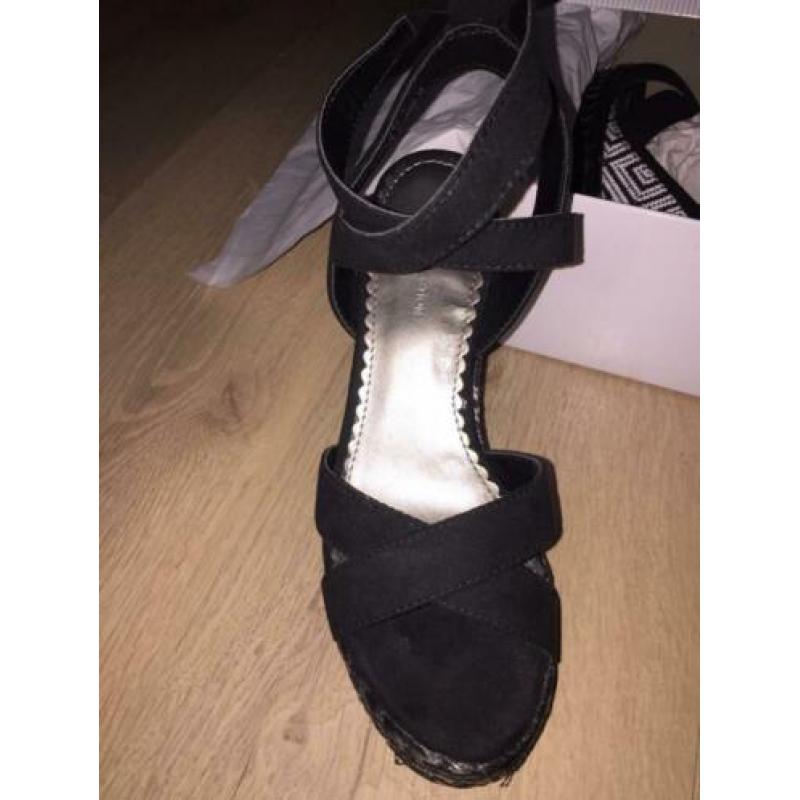 Ellie Goulding Van Haren sandalen met sleehak maat 36 nieuw