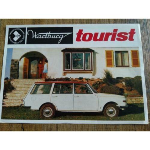Wartburg tourist folder plus prijslijst uit 1968