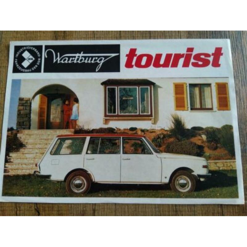Wartburg tourist folder plus prijslijst uit 1968