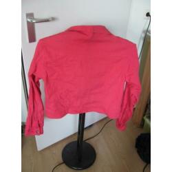 Prachtige roze spijkerjasje van Musthave maat XXL...