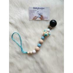 Uniek speenkoord, bijtring, knuffel, buggy hanger