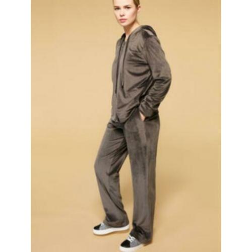 MARINA RINALDI PERSONA velours jasje en broek mt 46/48 zgan