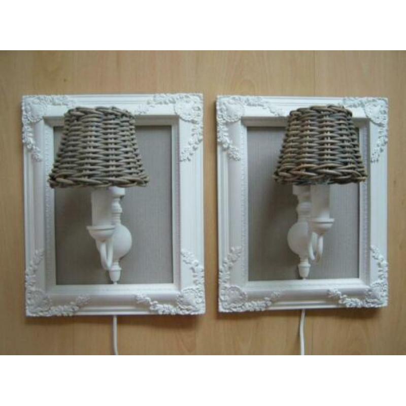 Brocante lijstlampen, te maken in veel kleuren en variaties!