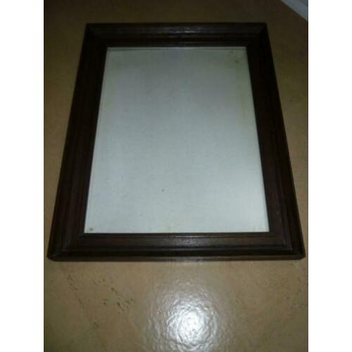 Houten lijst schilderijlijst met glas fotolijst