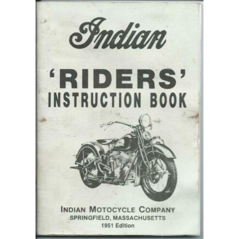 Indian Motorcycles origineel instructieboekje