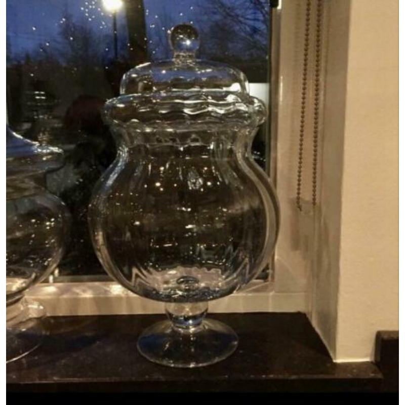 2 RIVIERA MAISON grote glazen potten