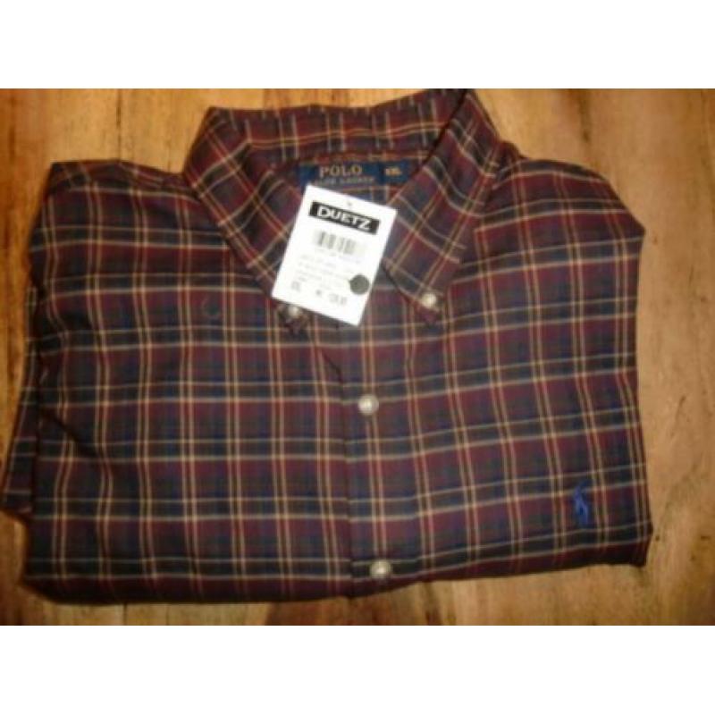 Nieuw heren overhemd Maat XXL Ralph Lauren blouse geruit.