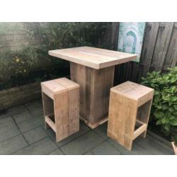 Bartafel van gebruikt steigerhout