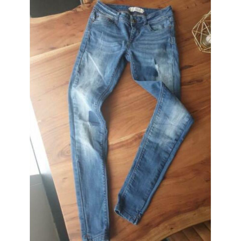 Nieuwstaat dames anti blue skinny jeans stretch mt 24-32
