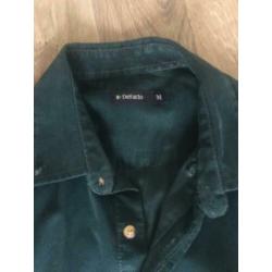 Heren broek 32/34 en overhemd m petrol kleur nieuw!