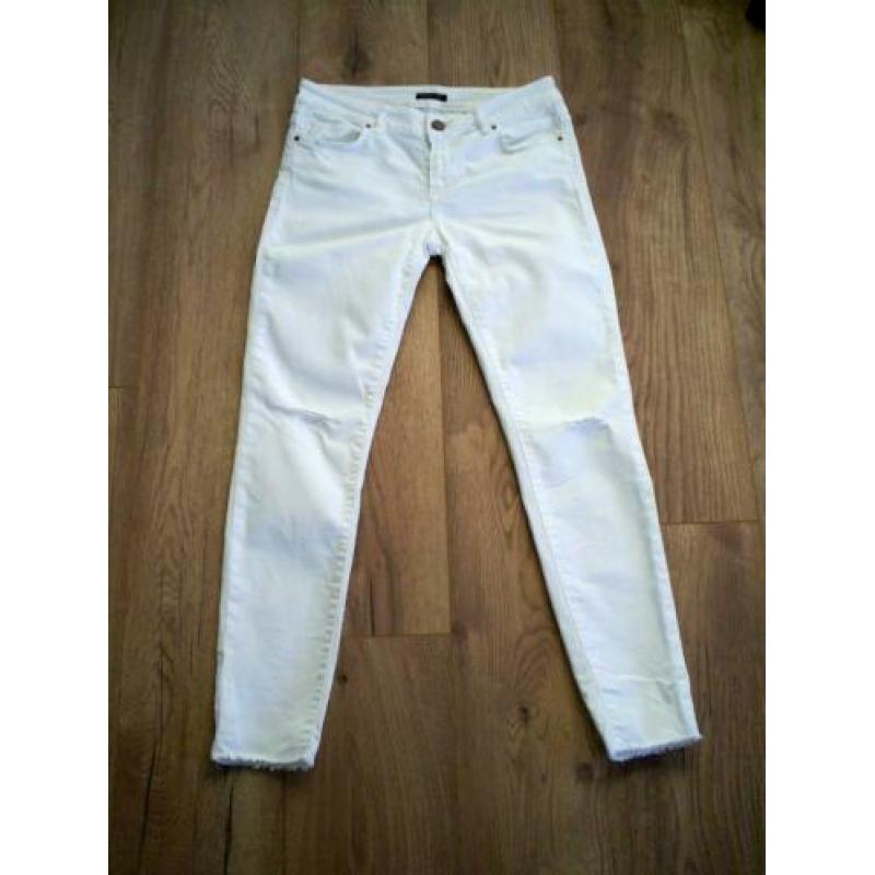 witte MASSIMO DUTTI spijkerbroek mt. 38 used look