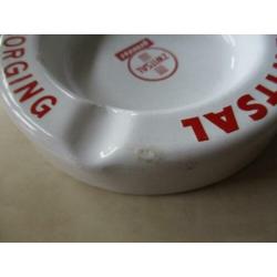 0341)originele emaille asbak zwitsal baby's beste verzorging