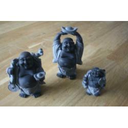 2 kleine boeddhabeeldjes 5 cm hoog